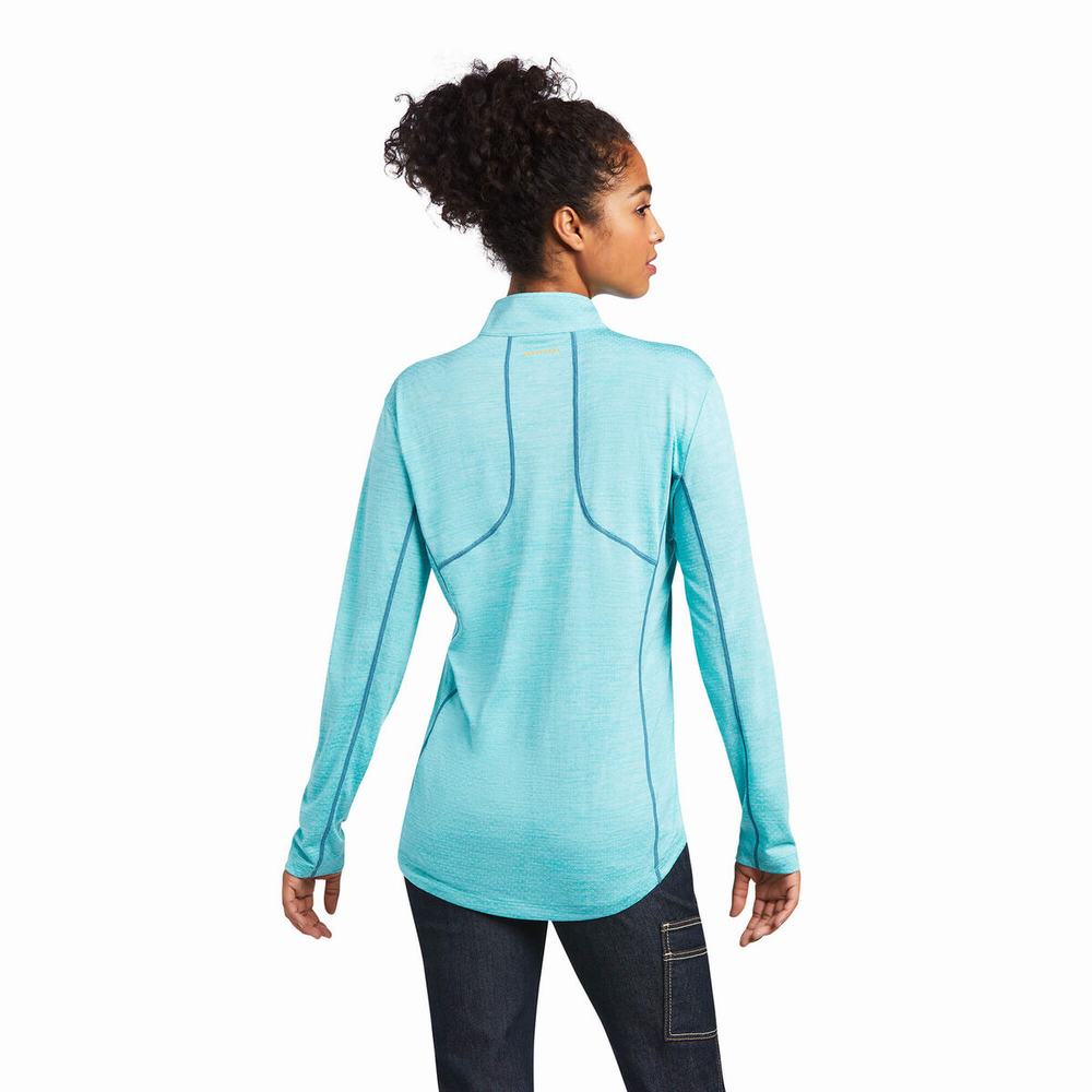 Top Ariat Rebar Evolution 1/2 Zip Donna Colorate | IT170JBDH