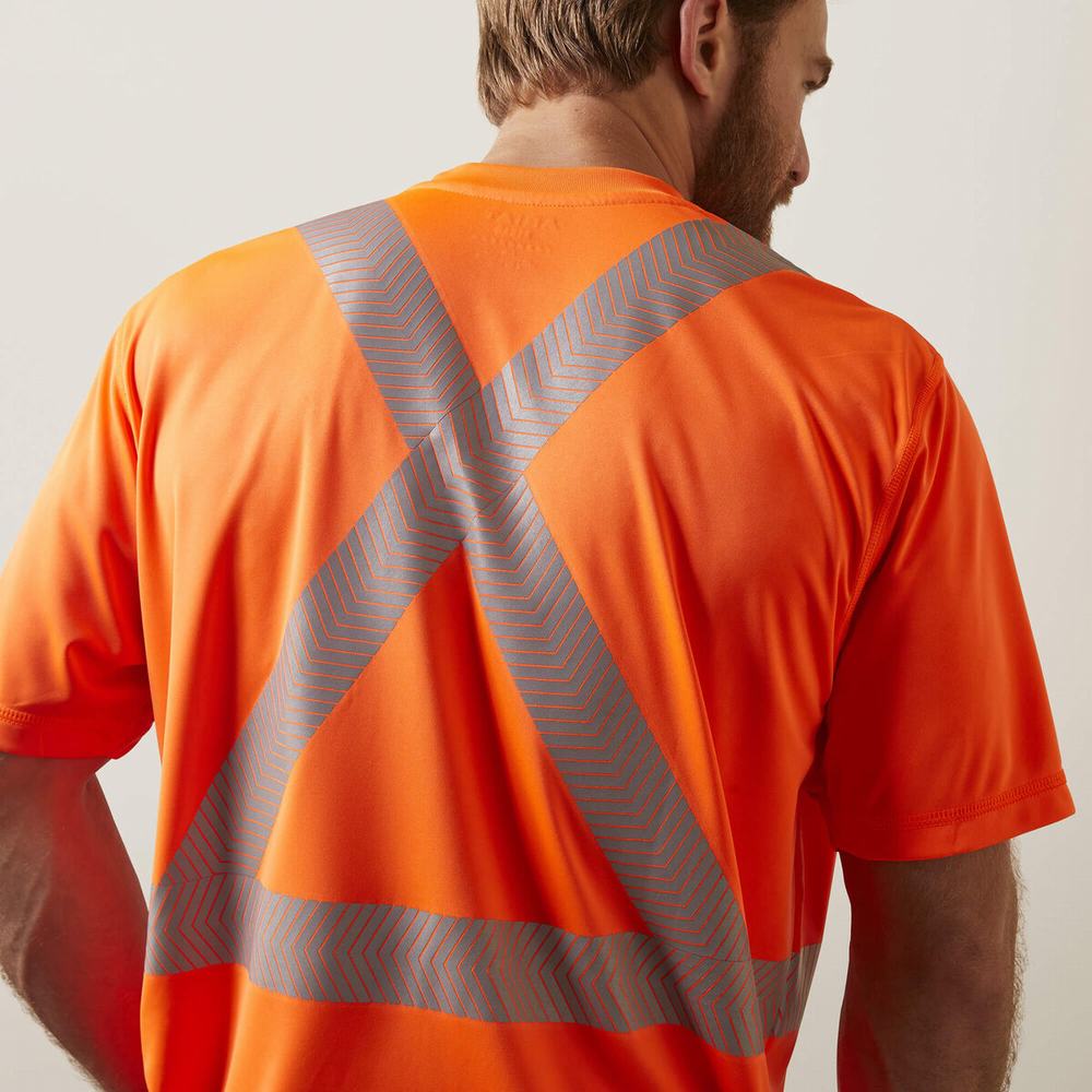 Top Ariat Rebar Hi-Vis ANSI Uomo Arancioni | IT015OSDF