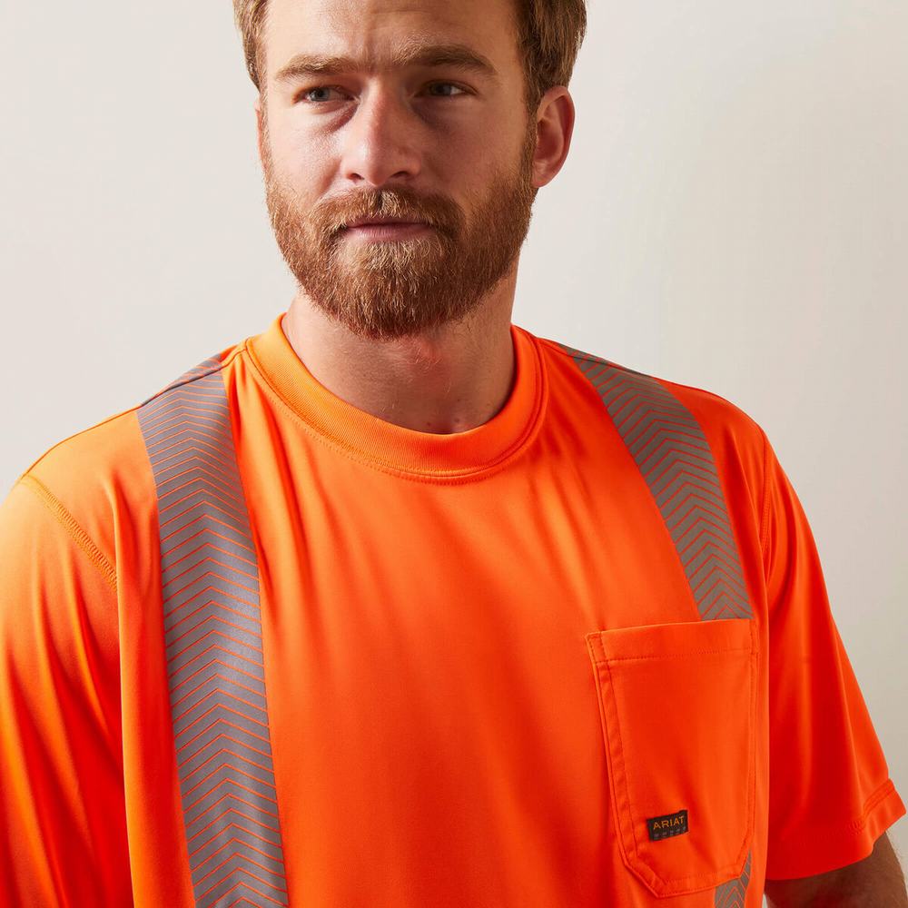 Top Ariat Rebar Hi-Vis ANSI Uomo Arancioni | IT015OSDF