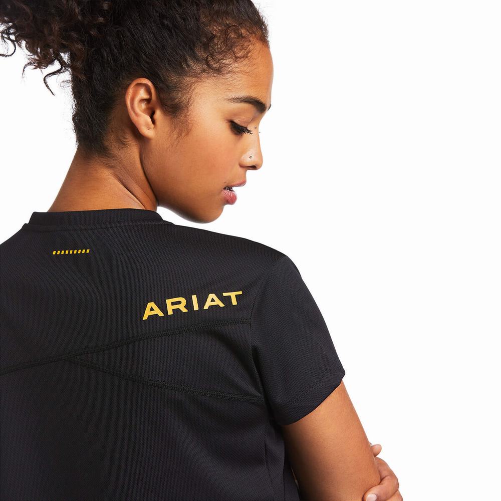 Top Ariat Rebar Polartec Elite All Season Donna Nere | IT458HXWE