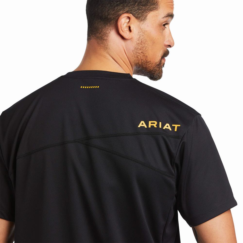 Top Ariat Rebar Polartec Elite All Season Uomo Nere | IT963CFHI