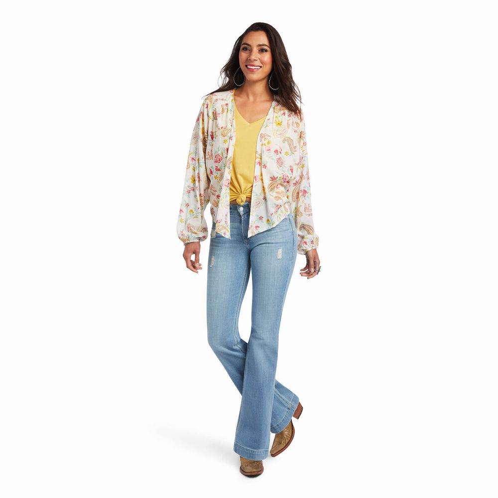 Top Ariat Rose Garden Wrap Donna Colorate | IT067ZNWV