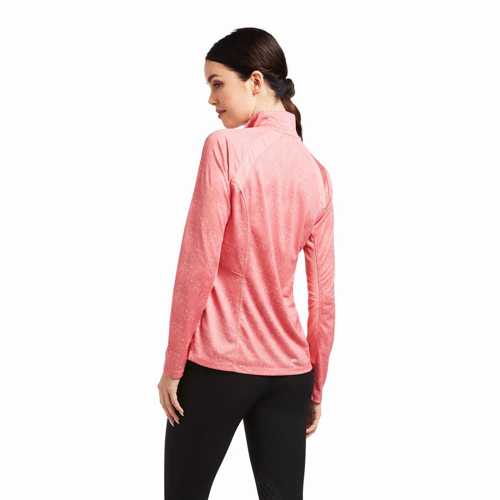 Top Ariat Sunstopper 2.0 1/4 Zip Donna Colorate | IT627TELV