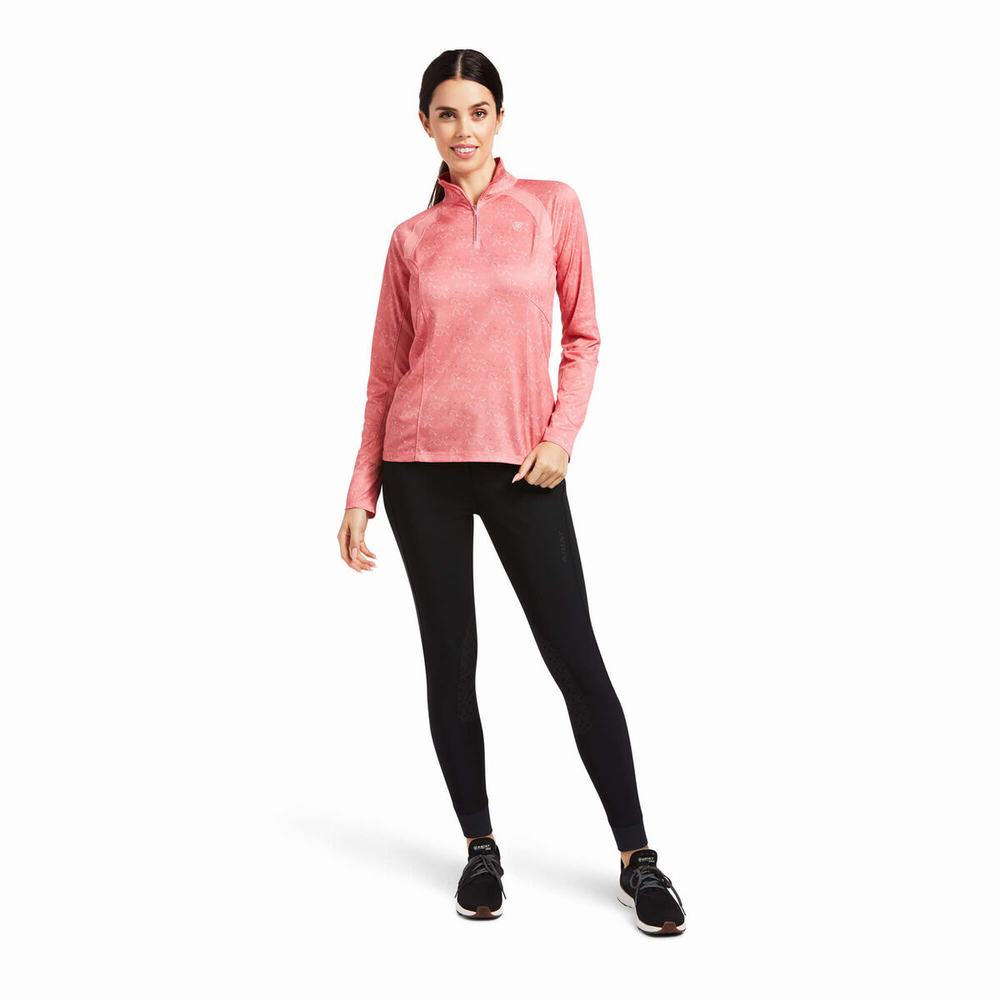 Top Ariat Sunstopper 2.0 1/4 Zip Donna Colorate | IT627TELV