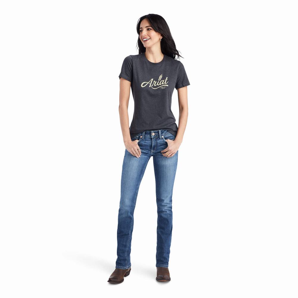 Top Ariat Wheat Script Donna Grigie | IT072FSYW