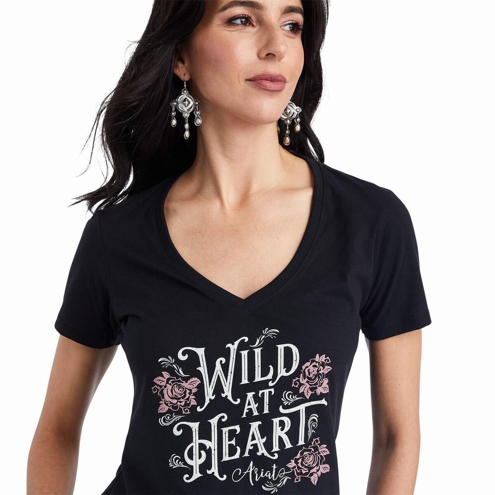 Top Ariat Wild Heart Donna Nere | IT516WJIF