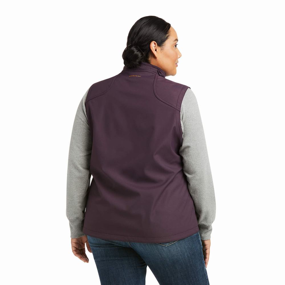 Vests Ariat Rebar Stretch Tela Softshell Donna Viola | IT180JLUS