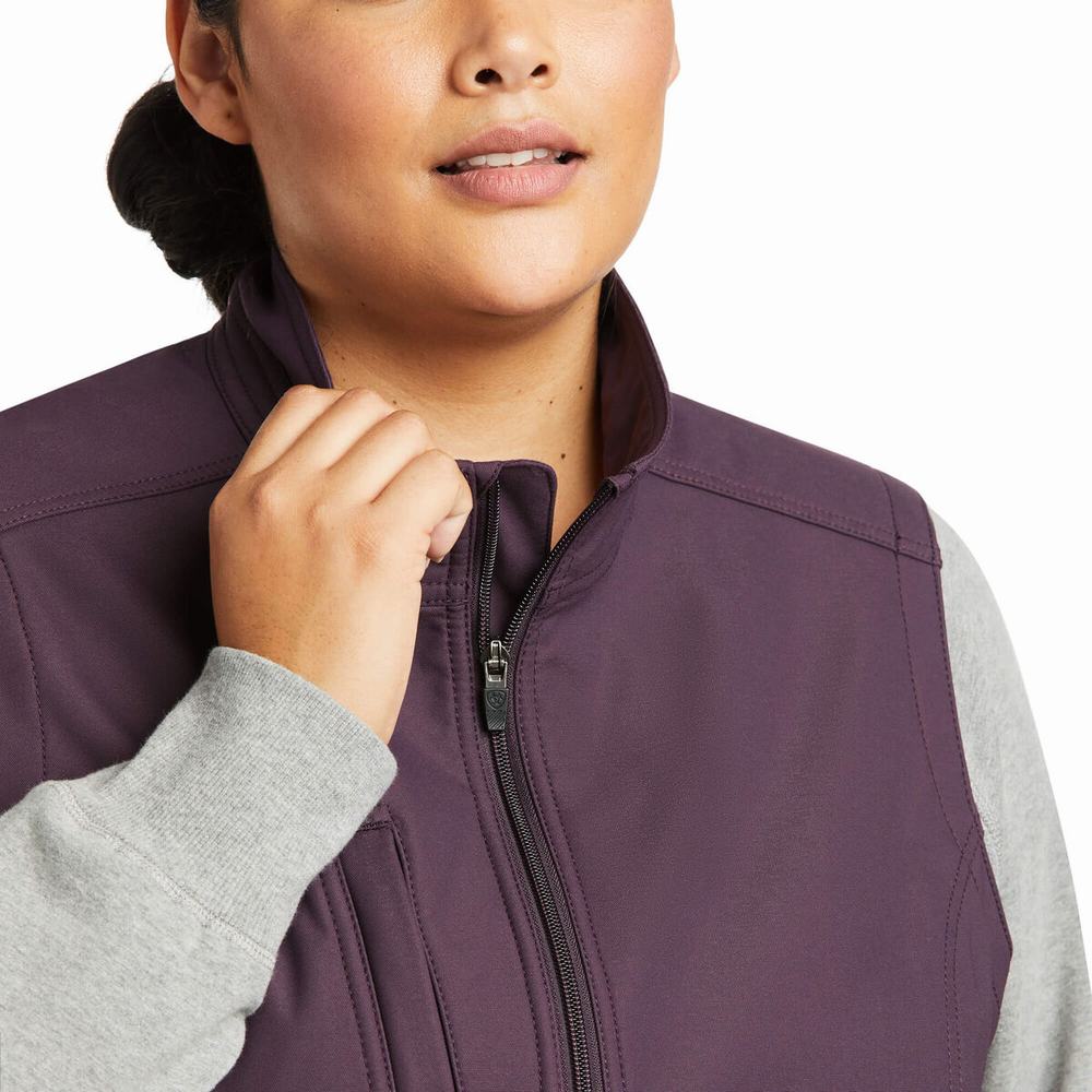 Vests Ariat Rebar Stretch Tela Softshell Donna Viola | IT180JLUS