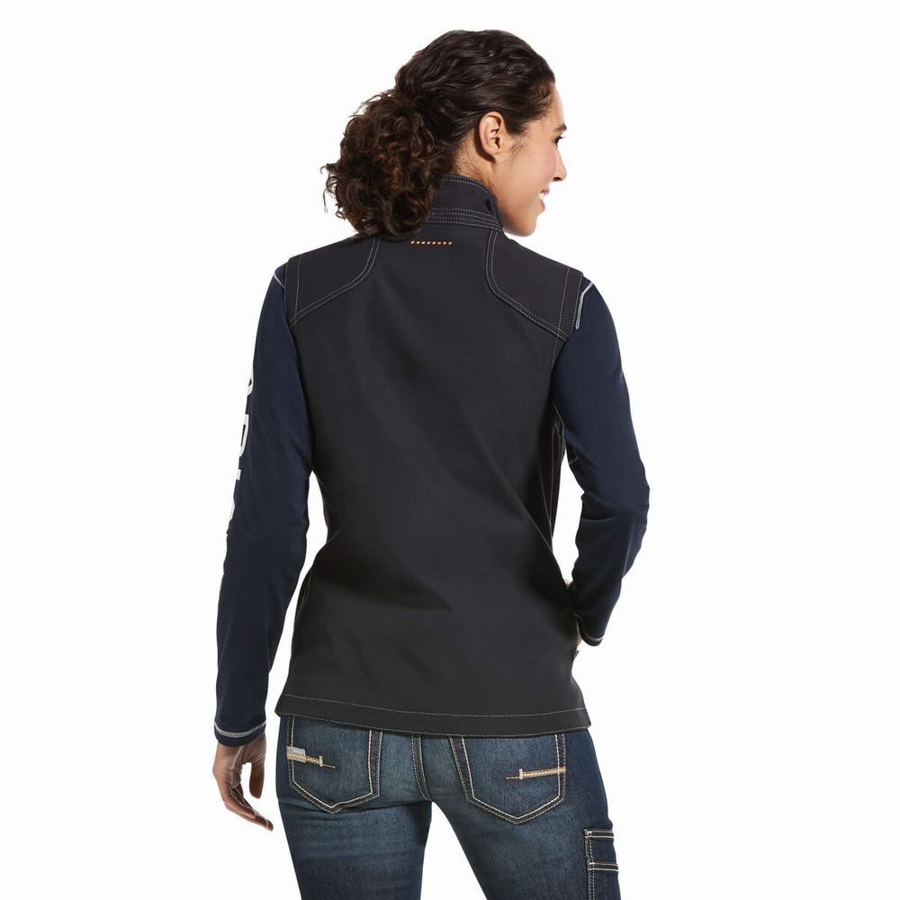 Vests Ariat Rebar Stretch Tela Softshell Donna Nere | IT821SVIH