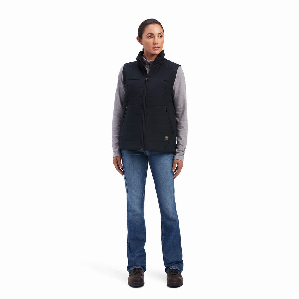 Vests Ariat Rebar Valkyrie Stretch Tela Insulated Donna Nere | IT216UBZD