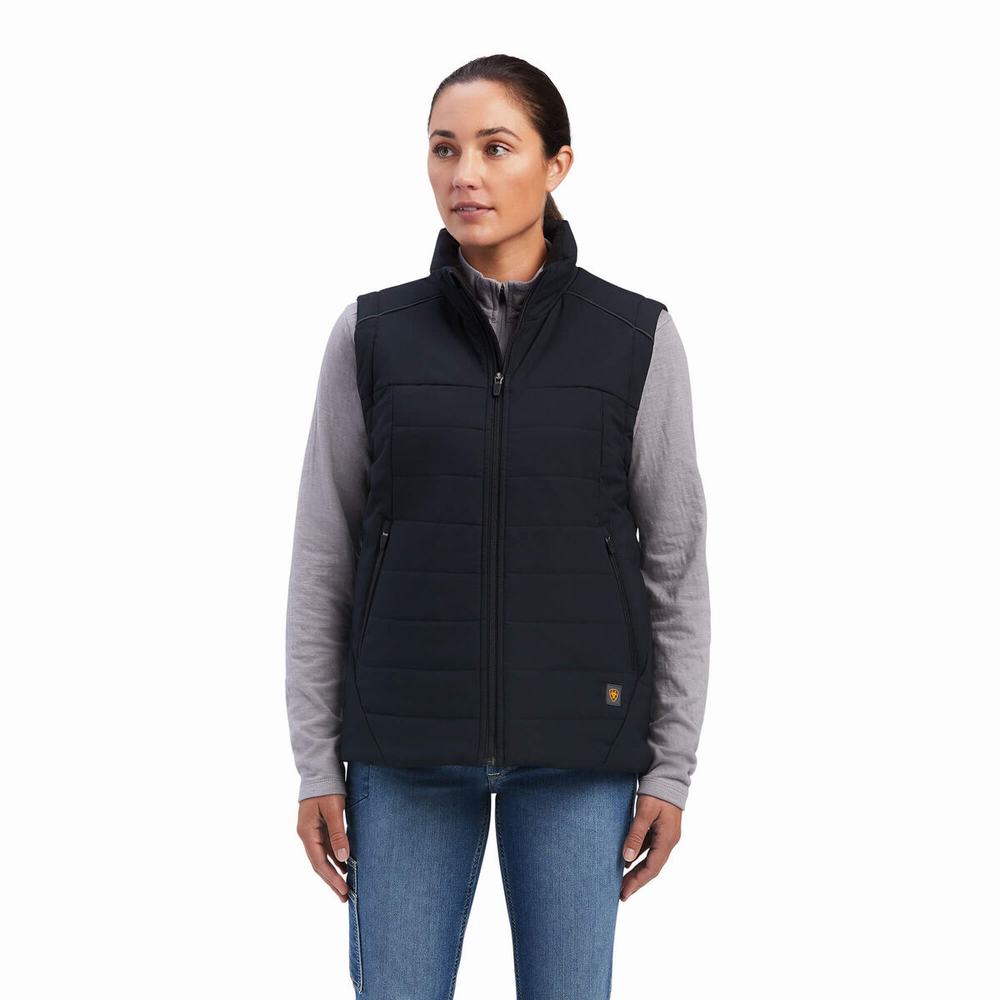 Vests Ariat Rebar Valkyrie Stretch Tela Insulated Donna Nere | IT216UBZD